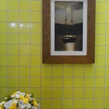Imagem de Piso Cerâmico Quarter Amarelo Brilho | 20x20